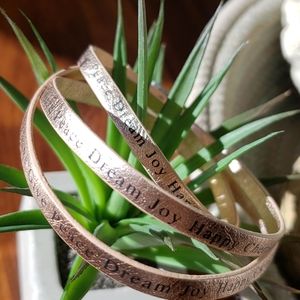 NWT| Inspirational Rosegold Wrap Bracelet